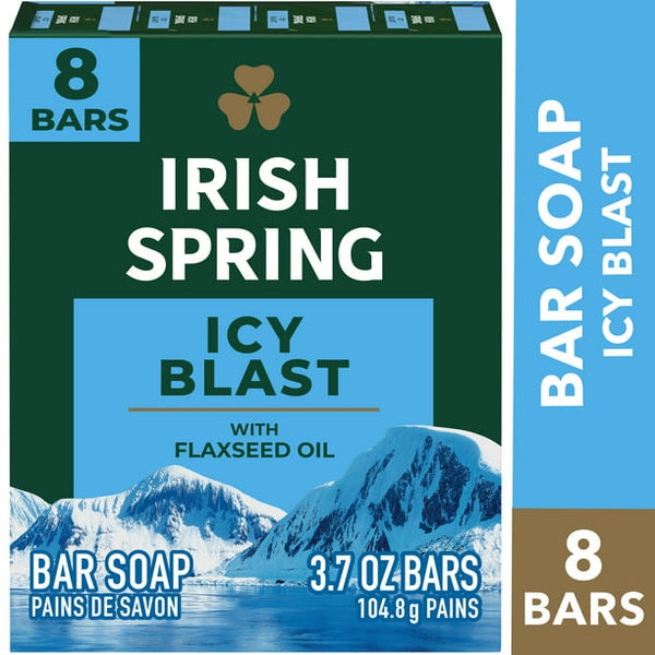 Irish Spring Icy Blast Bar Soap (3.75 oz., 8bars)