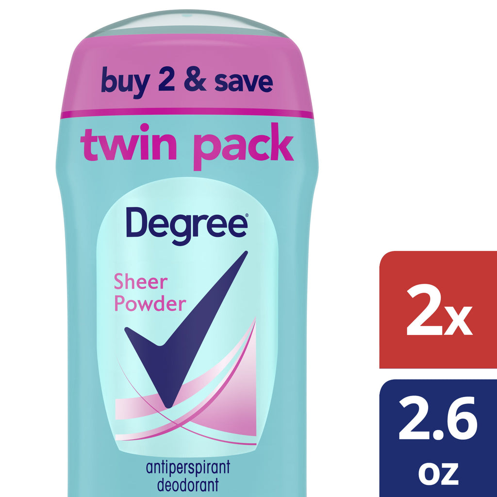 Degree Women Dry Protection Deodorant, Sheer Powder (2ct./2.6oz.)