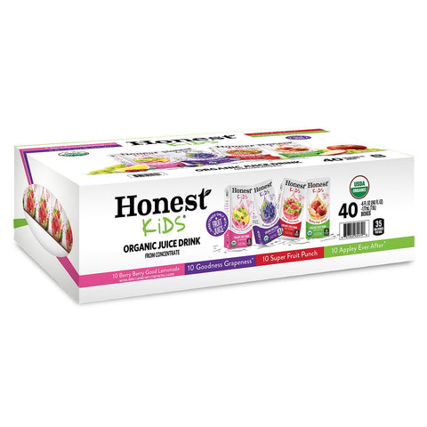 Honest Kids Organic Juice Drink Variety Pack (6 oz. boxes, 40 pk.)
