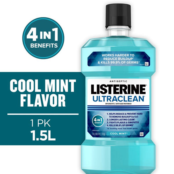 Listerine Cool Mint Antiseptic Mouthwash (1.5L.)
