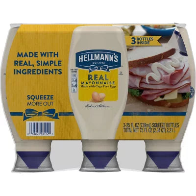 Hellmann's Real Mayonnaise, (3/25oz.)