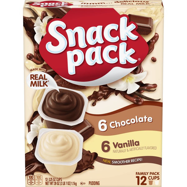 Snack Pack Pudding Variety Pack (3.25 oz., 12 pk.)