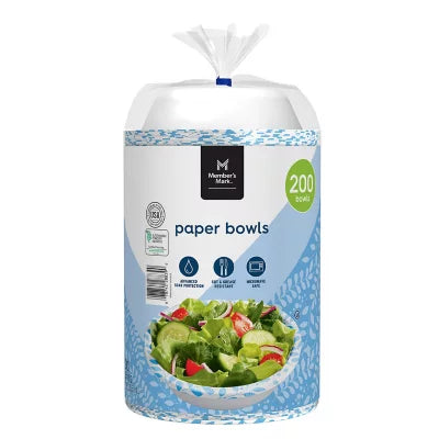 Member's Mark Ultra Snack/Dip Paper Bowls (12oz., 200ct.)