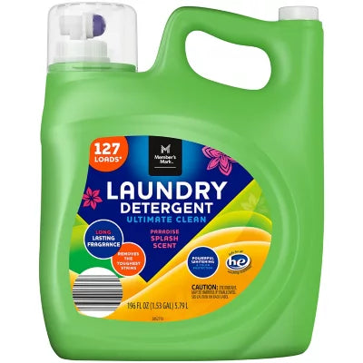Member's Mark Liquid Laundry Detergent, Paradise Splash Scent (196 fl. oz., 127 loads)