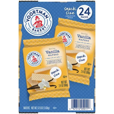 Voortman Vanilla Wafers Snack Size, (57.6 oz., 24 pk.)