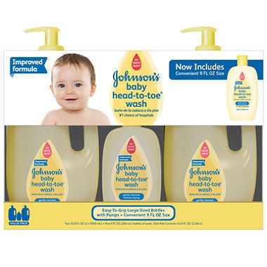 Johnson's Head-to-Toe Baby Wash 2/33.8oz, 1/9oz