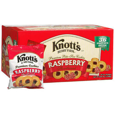 Knott's Berry Farm Raspberry Shortbread  (2 oz. 36 pkgs.)