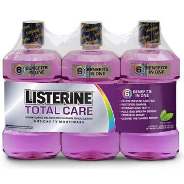 Listerine Total Care Mouthwash, Fresh Mint (3 pk.)