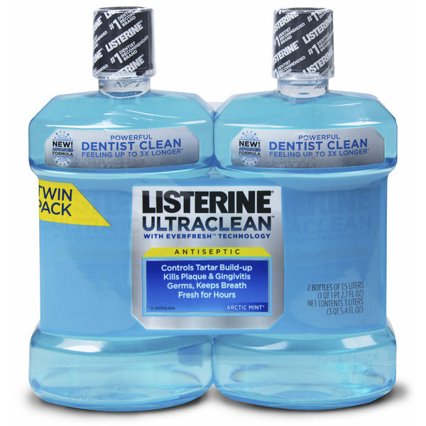Listerine UltraClean Antiseptic Mouthwash, (2 pk./1.5L)
