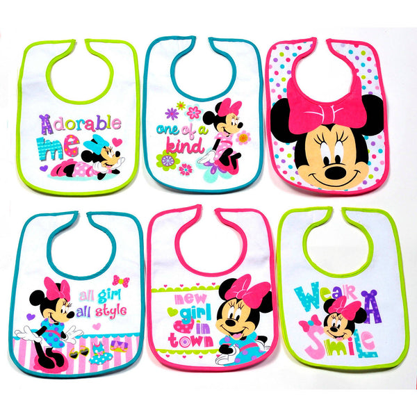 Disney Infant Bibs, Minney Mouse, (6 ct.)