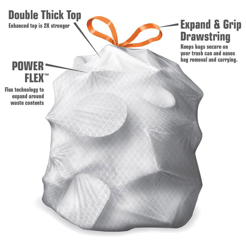Member's Mark Power Flex Tall Kitchen Garbage Bags, Original (13 gal., 200 ct.)