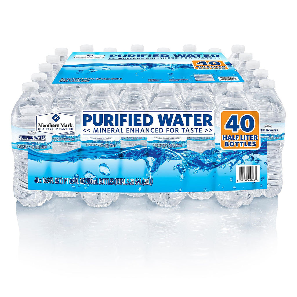 Purified Water Members Mark 40/16.9oz.)