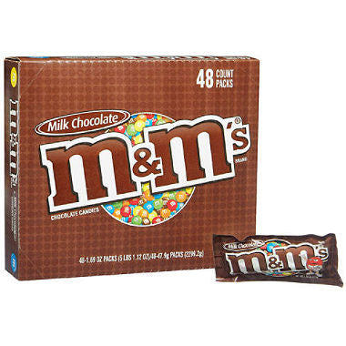 M&M's Milk Chocolate Candy (1.69 oz., 48 ct.)