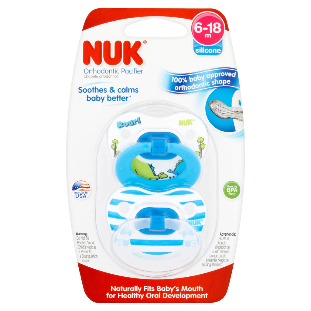 NUK 6-18 m Silicone Orthodontic Pacifier