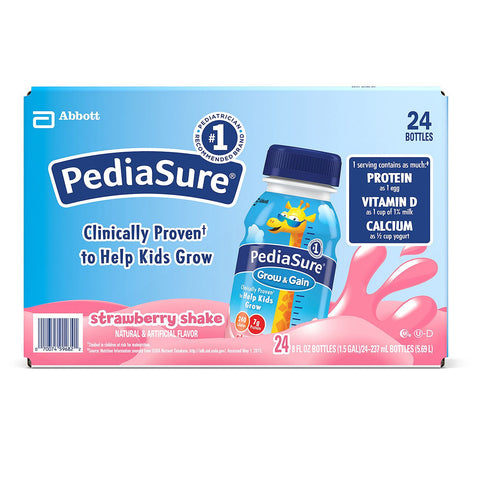 Pediasure Strawberry Shake 8 oz. bottles (24 pk.)