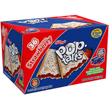 Kellogg's Pop Tarts Frosted Strawberry, (36ct.)