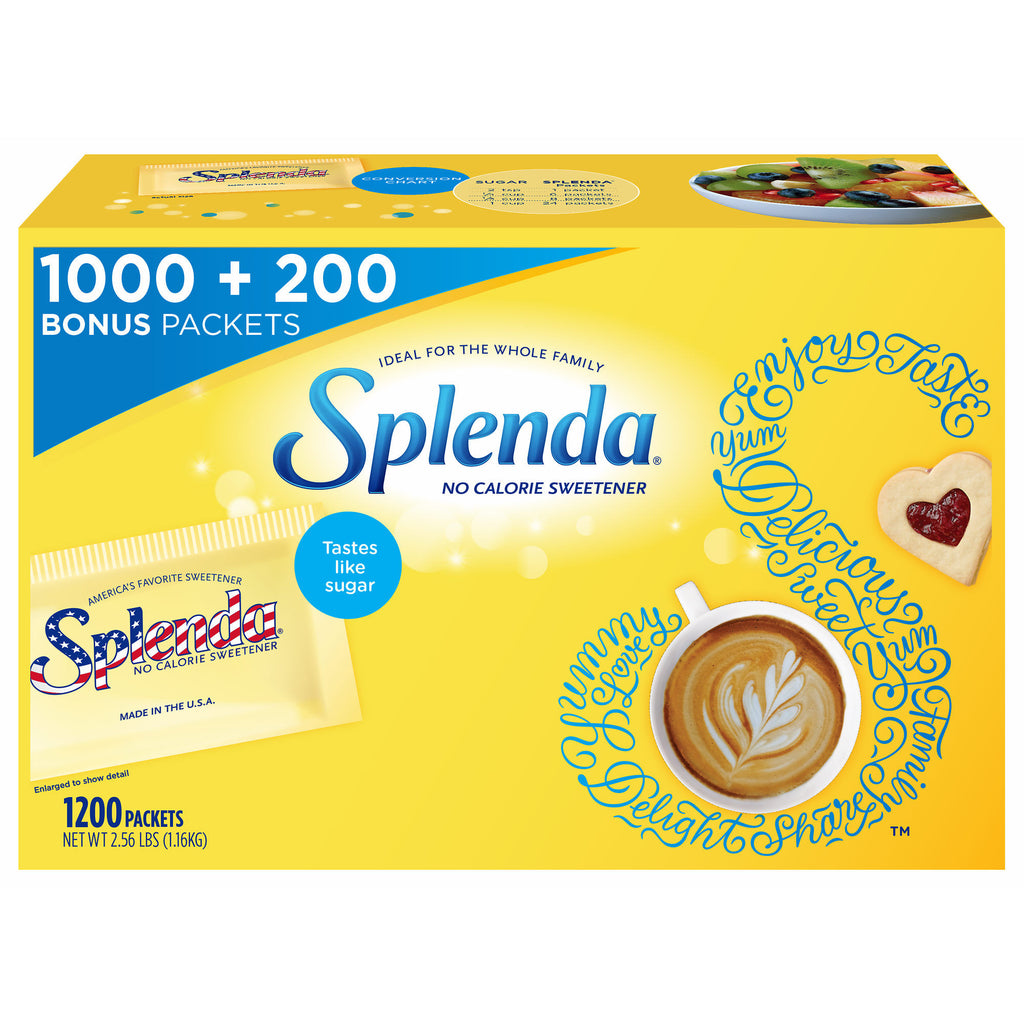 Splenda No Calorie Sweetener, 1,200 ct.