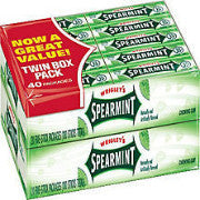 Wrigley's Spearmint Chewing Gum 40pk/5ct