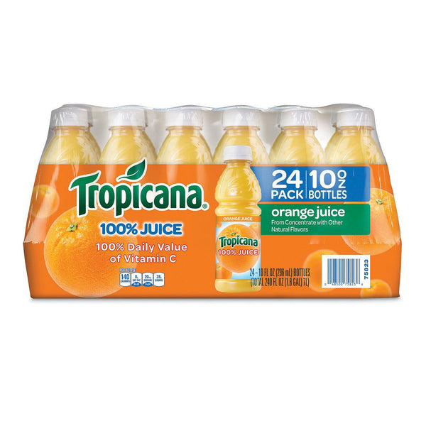 Tropicana 100% Orange Juice (10 oz. bottles, 24 pk.)