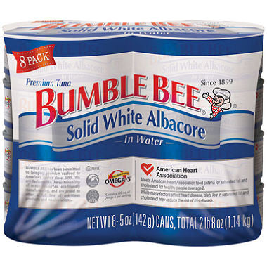 Bumble Bee Solid White Albacore in Water, (8/5oz.)
