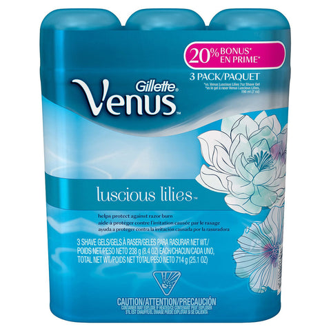 Venus Shave Gel, Luscious Lilies (8.4 oz., 3 pk.)